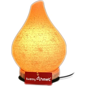 Tuzcu Ahmet Tuz Lambası Damla Model Beyaz Tuzdan Yapılmış