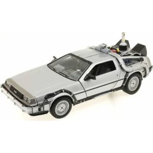 Geleceğe Dönüş Arabası Seri 2 Metal Model Araba Back To The Future Delorean 1/24 Ölçek