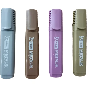 MK-603M Fosforlu Metalik Kalem 4'lü