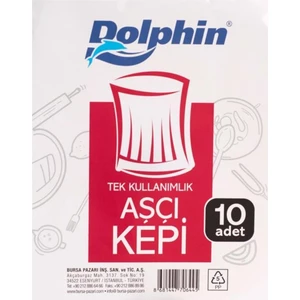 Aşçı Kepi (Tela) Beyaz -10'lu