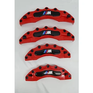 Duru Doruk Kaliper Kapağı Bmw M Kırmızı Renk 4'lü Set Siyah Plasto