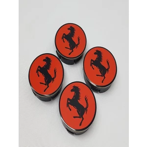 Duru Doruk Jant Göbeği Ferrari 65/60 60MM Yuva 4lü Set Kırmızı