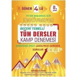 Nartest Yayınevi Omega 8. Sınıf 1. Dönem 4'lü Deneme Seti