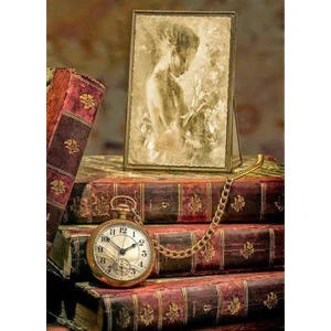 Marcel Sanat Kitap ve Antika Saat Tablo 51 x 69 cm