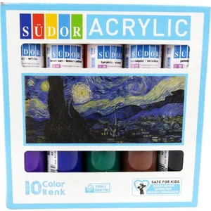 SD-130-4Y Akrilik Boya Set 10 x 40 ml