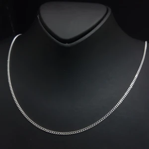 Bir Gümüş Aşkı Gümüş Erkek Zincir Kolye Gurmet Model 2 mm 50 cm