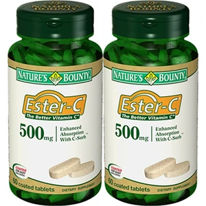 Nature's Bounty Ester-C 500 Mg 60 Tablet 2'li Paket