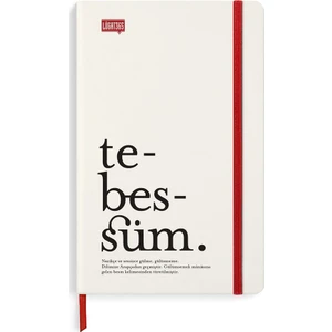 Çizgili Defter Tebessüm 13 x 21 cm