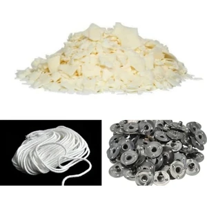 Soya Parafini (Waks) 500GR+1MT Fitil+5 Adet Çıtçıt