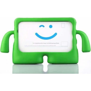 Apple iPad 5 6 Air Air2 9.7 Tam Uyumlu Silikon Çocuk Tablet Kılıf Yeşil