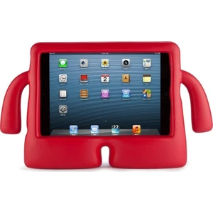 Apple iPad 5 6 Air Air2 9.7 Tam Uyumlu Silikon Çocuk Tablet Kılıf Kırmızı