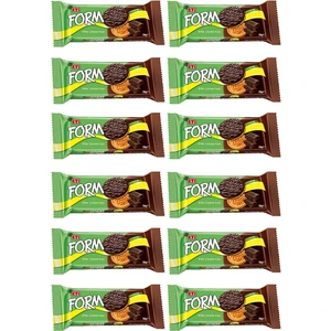 Form Bitter Çikolata Kaplı Lifli Bisküvi 50 G x 12 Adet