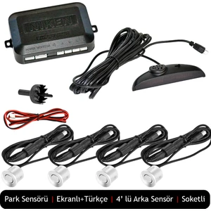 Park Sensörü LED Ekranlı Türkçe Ikazlı Beyaz