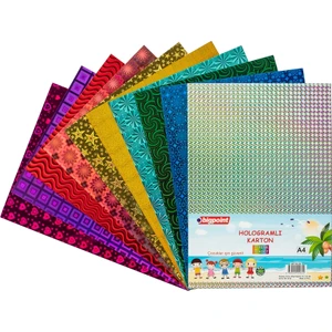 Bp705-00 Hologramlı Karton A4 Karısık 10Lu