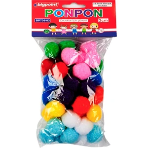 Ponpon 3 Cm 10 Renk 50'Li