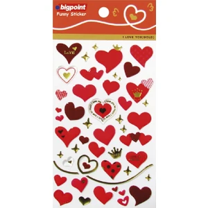 Sticker Kırmızı Kalpler