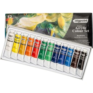Akrilik Boya Seti 12Ml Tüp X 12 Renk