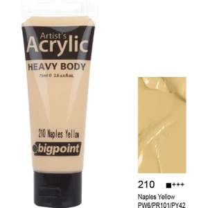 Akrilik Boya 75 Ml Naples Yellow 210