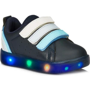 220 P21Y.212  Işıklı Çocuk Spor Ayakkabı - Lacivert - 27
