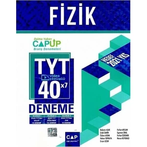 Çap Yayınları TYT Fizik 40 x 7 Up Deneme - Erdal Şahin