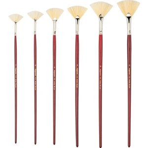 113/2 Doğal Beyaz Kıl Yelpaze Fırça