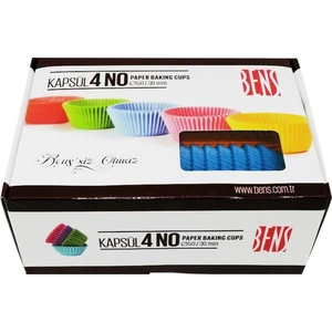 Cupcake Kapsül Renkli No:4 50X30 mm - 600'LÜ