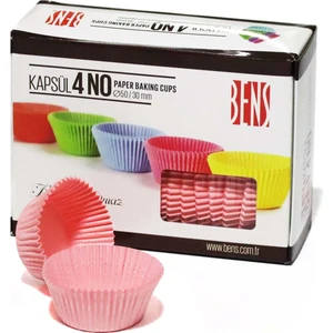 Cupcake Kapsül Pembe No:4 50X30 mm - 600'LÜ