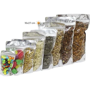 Ambalaj Pazarı Şeffaf Metalize Doypack 16X27 cm - 100'LÜ