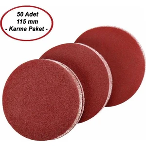 Ugr-Nikon 115 mm Yedek Cırt Zımpara Karma Paket (50 Adet)