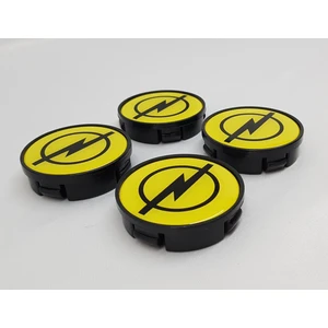 Duru Doruk Jant Göbeği Opel 65/60 60MM Yuva 4'lü Set Siyah-Sarı Plasto Damla