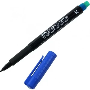 Faber Castell 1525 Multimark Permanent Asetat Kalem M  Mavi