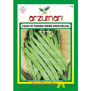Geniş (Helda Tipi) Sırık Fasülye Tohumu 50 Gram