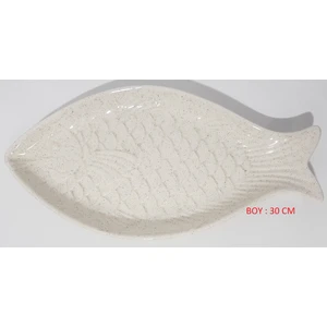 Morza Home Morzahome Balık Tabagı Renk Krem X1 Adet  (30Cm Boyunda)