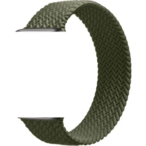 Apple Watch Uyumlu Seri 3-4-5-6-Se Premium 42-44 mm Örgülü Solo Silikon Kordon