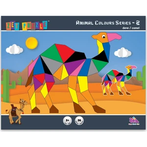 Zet Zeka Puzzle Animal Colours - 36 Parça