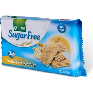 Vanilla Krema Dolgulu Şekersiz Gofret 180gr