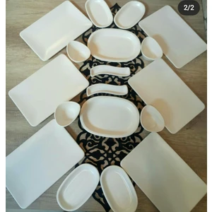 Kahvaltı Takımı 18 Parça 6 Kişilik Mat Beyaz