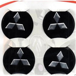 Duru Doruk Jant Göbeği Arma Mitsubishi Alüminyum 54MM. 4'lü Set Siyah