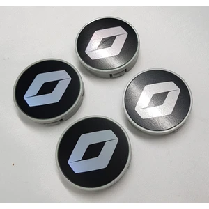 Duru Doruk Jant Göbeği Renault 58/55 (55MM Yuvaya Göre) 4lü Set Siyah Gri Ppp