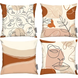 Ritmo Home Iskandinav Art 4'lü Kırlent Kılıfı