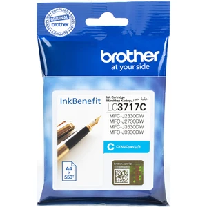BROTHER LC3717C Mavi Mürekkep Kartuş (550 Sayfa)