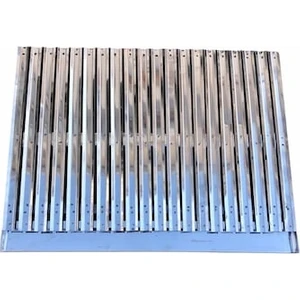 Mangal Barbekü Izgarası Paslanmaz Krom Oluklu 30x45 cm