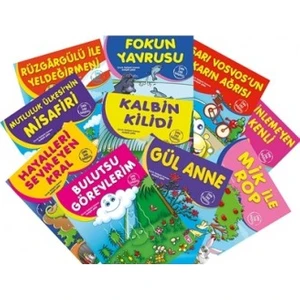 Çoklu Zeka Geliştirici Masallar 10 Kitap Set (Bulutsu Görevlerim, Gül Anne, Kalbin Kilidi, Fokun Yavrusu, Rüzgargülü ile Yeldeğirmeni, Mik ile Rop)