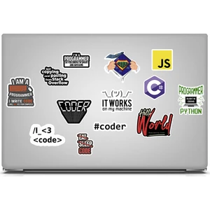 Laptop Sticker Notebook Macbook Tablet Kask Snowboard Yazılım Coder - NS43