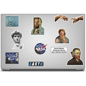 Laptop Sticker Notebook Macbook Tablet Kask Snowboard Art Sanat Vincent - NS21