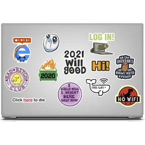 Laptop Sticker Notebook Macbook Tablet Yazılım Internet Temalı  - NS56