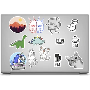 Laptop Sticker Notebook Macbook Tablet Kedi Cat Temalı  - NS57