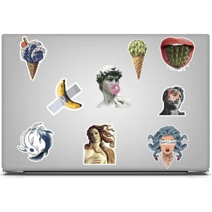 Laptop Sticker Notebook Macbook Tablet Kask Snowboard Art Sanat Retro - NS58