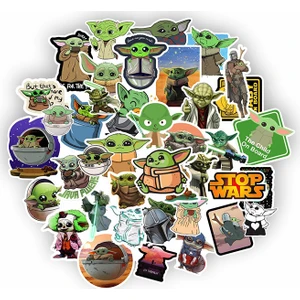 Baby Yoda Starwars Laptop Sticker Notebook Macbook Tablet Bilgisayar  - NS03