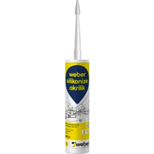 Hmo Dizayn Weber Silikonize Akrilik Beyaz Mastik 500 gr